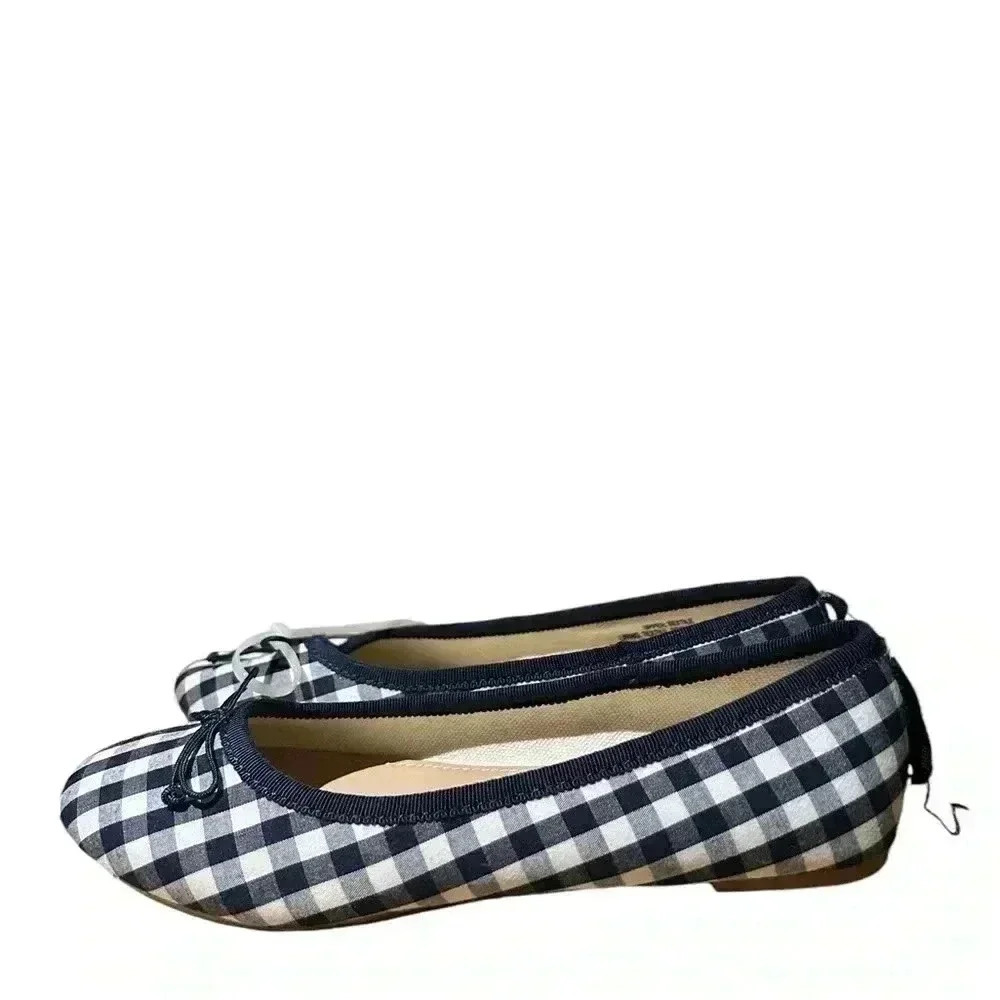 J Crew Crew Cuts Kids Gingham Shoes size 1 - Picture 2 of 9